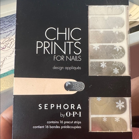 Sephora by O.P.I. snowflake Nail wraps - Picture 1 of 3
